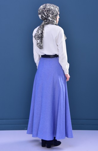Minahill Zippered Skirt 8211-01 Blue 8211-01