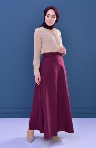 Minahill Zippered Skirt 8211-02 Damson 8211-02