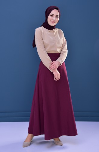 Minahill Zippered Skirt 8211-02 Damson 8211-02