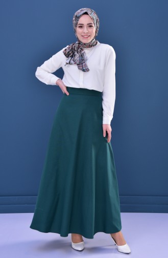 Minahill Zippered Skirt 8211-03 Emerald Green 8211-03