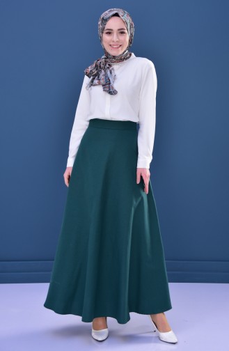 Minahill Zippered Skirt 8211-03 Emerald Green 8211-03