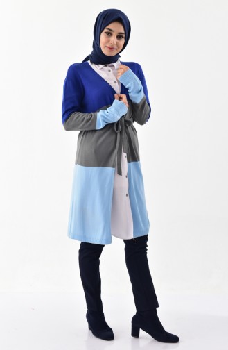 Knitwear Seasonal Cardigan 7148-05 Sax Blue 7148-05