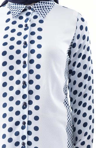 Polka Dot Tunic 154061-01 Blue 154061-01