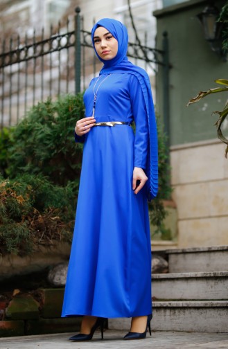 Robe Hijab Blue roi 8212-06