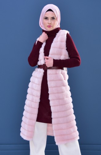 Furry Vest 70129-02 Pink 70129-05