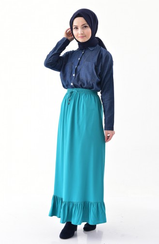 DURAN Ruffled Skirt 1075-04 Green 1075-04