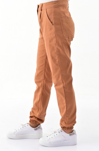 Pocketed Cargo Pants 2072-01 Taba 2072-01