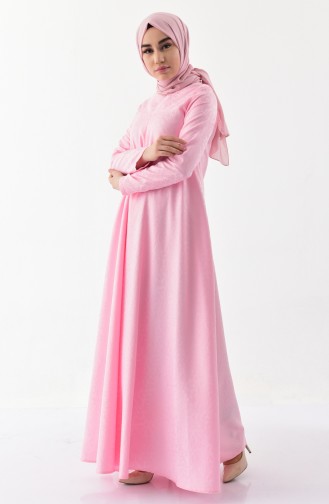 TUBANUR Jacquard Dress 3068-06 Pink 3068-06