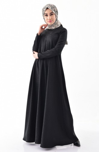 توبانور فستان بتصميم جاكار 3068-09 لون أسود 3068-09