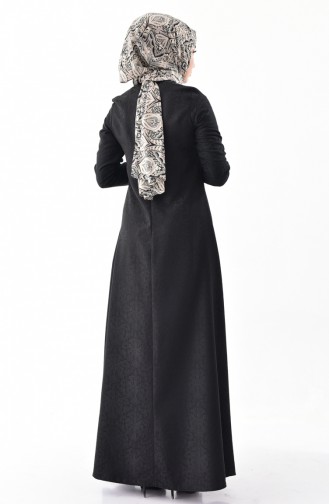 توبانور فستان بتصميم جاكار 3068-09 لون أسود 3068-09