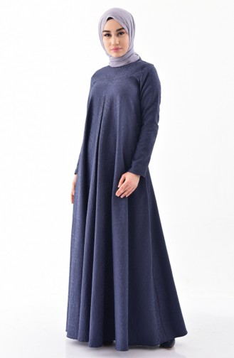 توبانور فستان بتصميم جاكار 3068-10 لون أسود مائل للرمادي 3068-10