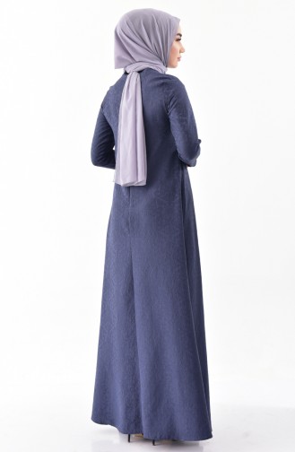 توبانور فستان بتصميم جاكار 3068-10 لون أسود مائل للرمادي 3068-10