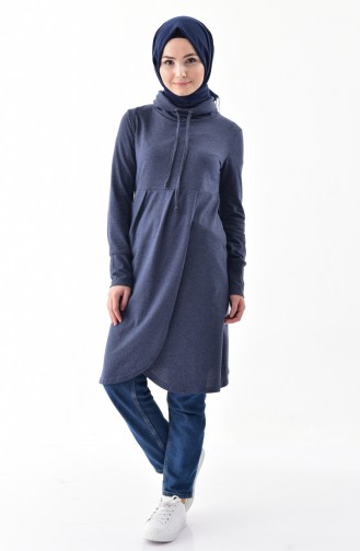 TUBANUR Polo-neck Sport Tunic 3070-03 Indigo 3070-03