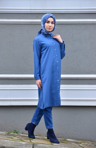 Minahill Slit Tunic 8209-01 Indigo 8209-01