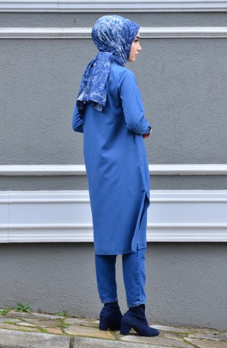 Minahill Slit Tunic 8209-01 Indigo 8209-01