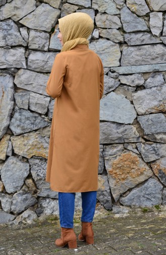 Yırtmaçlı Tunik 8209-03 Hardal