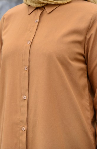 Yırtmaçlı Tunik 8209-03 Hardal 8209-03