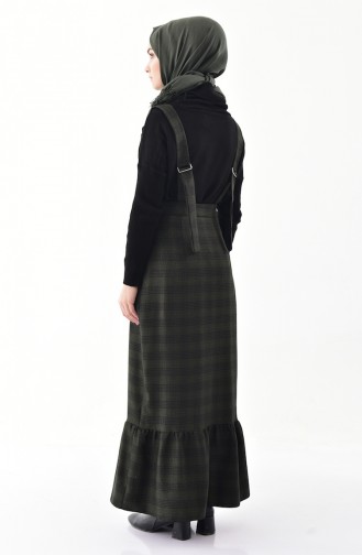 ريتا فستان بدون أكمام بتصميم كروهات 60724-03 لون أخضر كاكي 60724-03