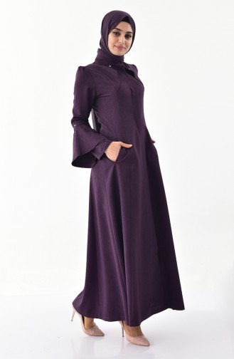 BURUN Overcoat 61272-01 Purple 61272-01