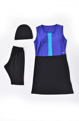 Maillot de Bain Sans Manches 246-02 Noir 246-02