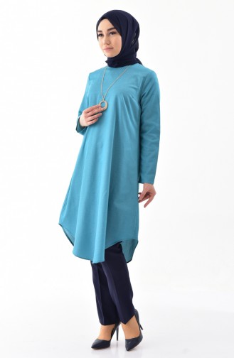 Minahill Necklace Tunic 8210-02 Petrol 8210-02