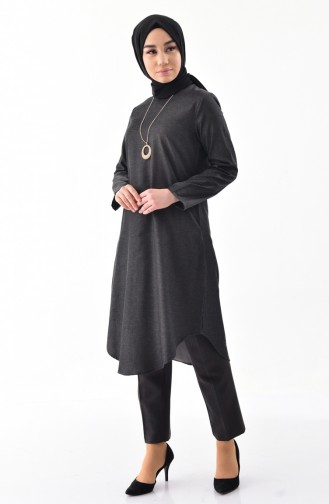 Kolyeli Tunik 8210-05 Siyah 8210-05