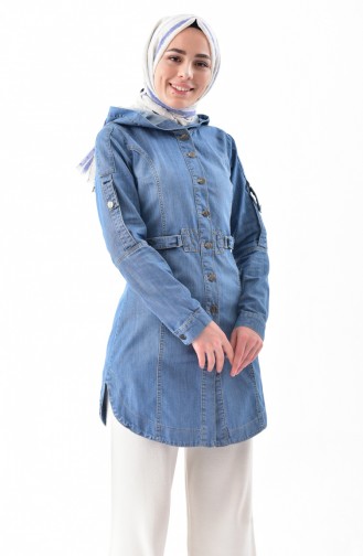 Veste Jean a Capuche 6035-01 Bleu Jean 6035-01