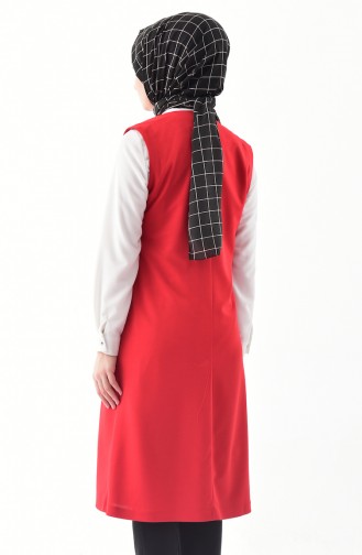 Gilet Détail Poches 1047-09 Rouge 1047-09