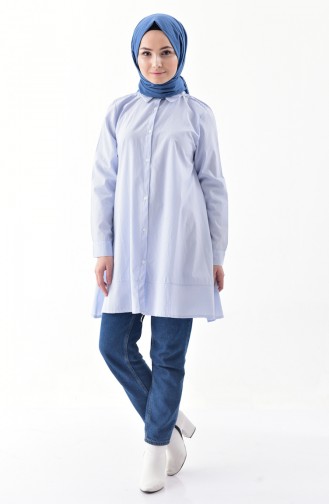 Chemise a Rayure 5148-02 Bleu 5148-02