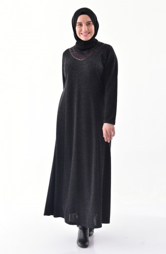 Anthracite Hijab Dress 4890-03
