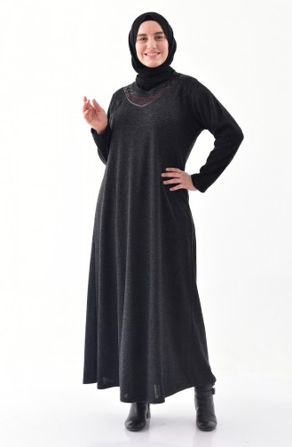 Anthrazit Hijab Kleider 4890-03