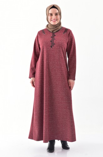 Robe Hijab Bordeaux 4892-03