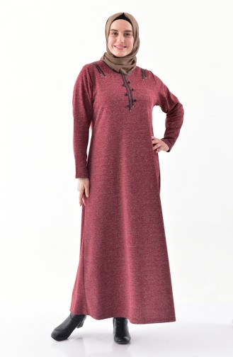 Robe Hijab Bordeaux 4892-03
