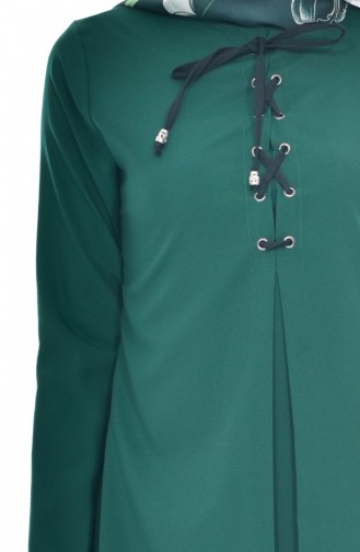 Tunik Pantolon İkili Takım 9021-03 Zümrüt Yeşili