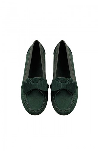 Green Woman Flat Shoe 0104-07