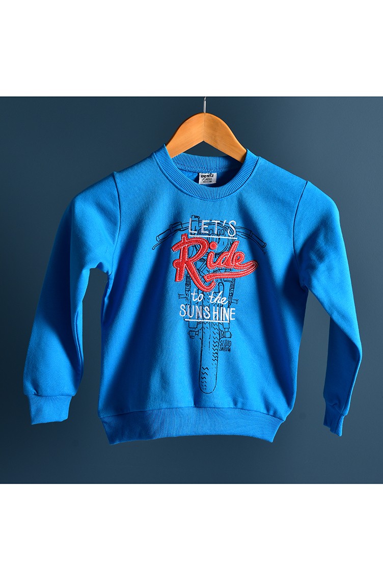 Light Blue Baby And Kids Sweatshirt 109 4 Sefamerve