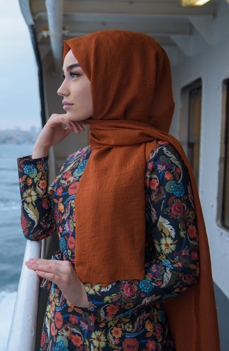 Karaca Crepe Shawl 90523-13 Tile 90523-13