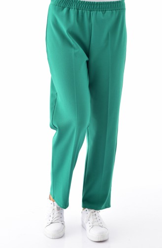 DURAN Elastic Straight Leg Pants 2051-05 Emerald green 2051-06
