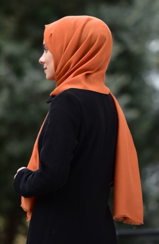 Düz Cotton Şal 19045-17 Tarçın Renk