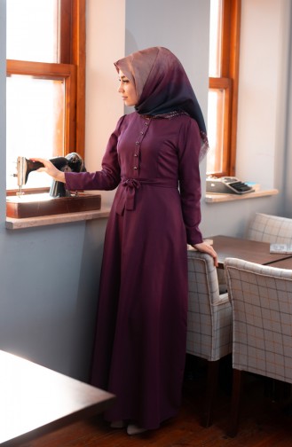 Zwetschge Hijab Kleider 8214-07