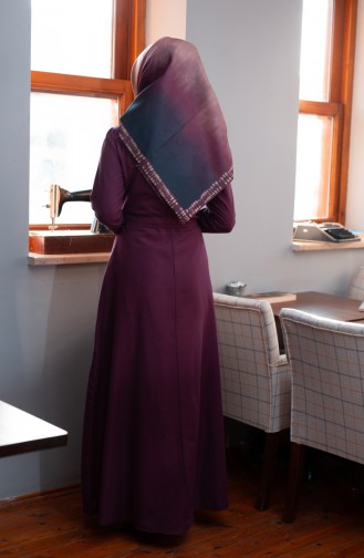 Zwetschge Hijab Kleider 8214-07
