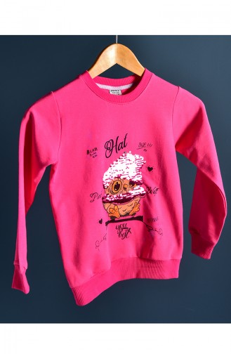 Kız Çocuk Sweat 121-5 Çingene Pembe