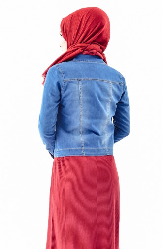 Veste Jean Bordée 6040-01 Bleu Jean 6040-01