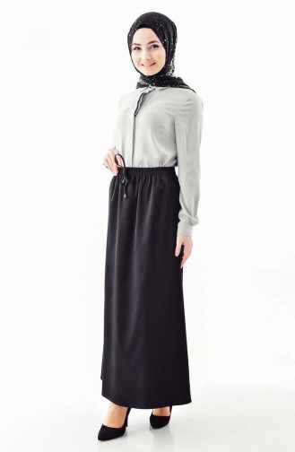 DURAN Elastic Satin Skirt 1104-01 Black 1104-01