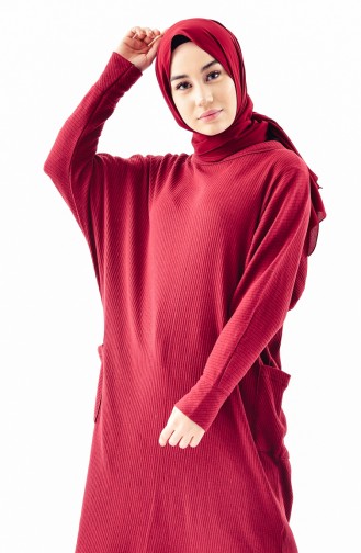 Pocketed Tunic 2110-02 Claret Red 2110-02
