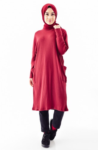 Pocketed Tunic 2110-02 Claret Red 2110-02