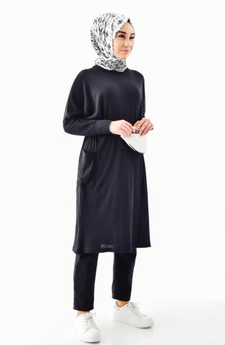 Pocketed Tunic  2110-03 Black 2110-03