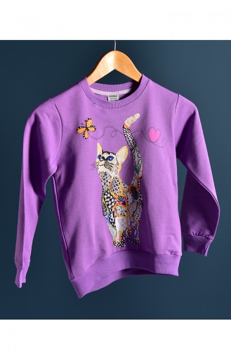 Purple Baby and Children`s Sweatshirts 122-1