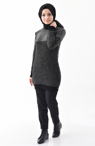 Knitwear Silvery Sweater 8010-02 Black 8010-02