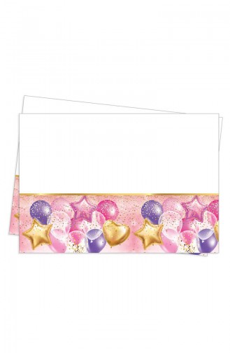 Plastik Masa Örtüsü 120x180cm TM-DGR-0951 Pembe